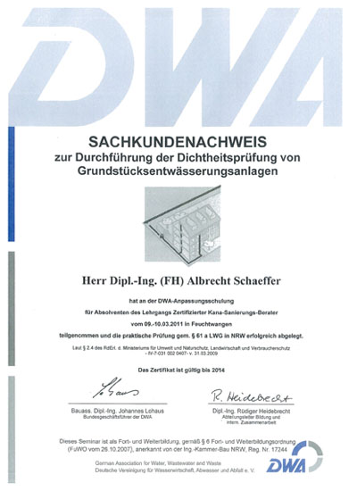 DWA Sachkundenachweis